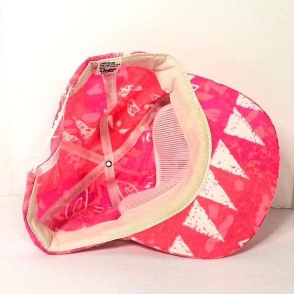 vintage 90’s print neon pink top gun hat from cash’s usa brand one size fits all - Picture 5 of 8